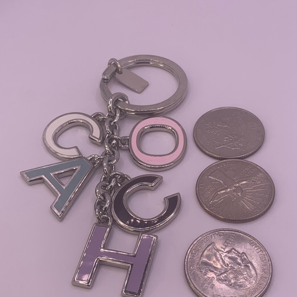 New Coach Letter Keychains (New never used without tags still packaged) - Picture 5 of 7